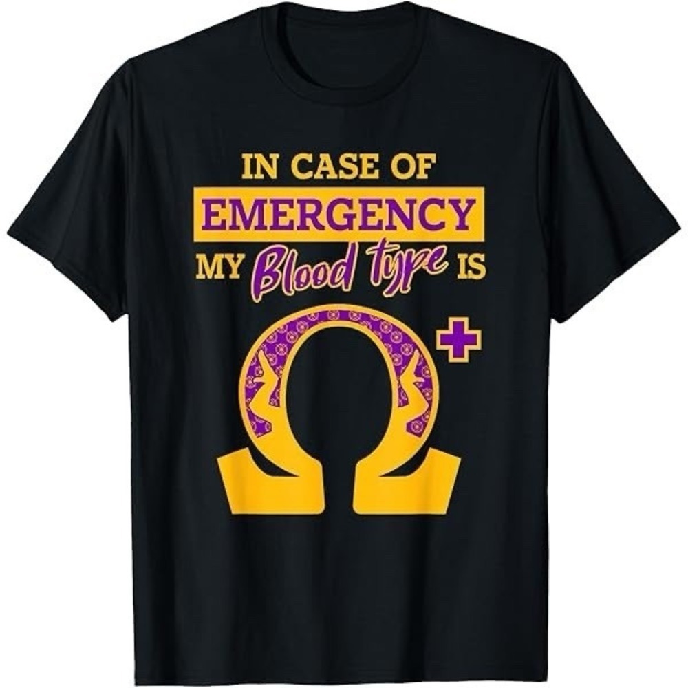 My Blood Type is Omega T-Shirt 100% Cotton Size XL